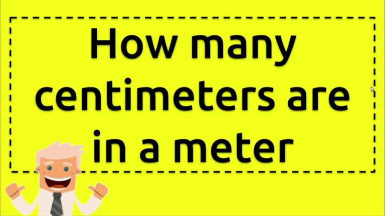 How many centimeters in a meter